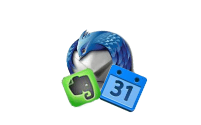 Thunderbird + Evernote + Google Calendar
