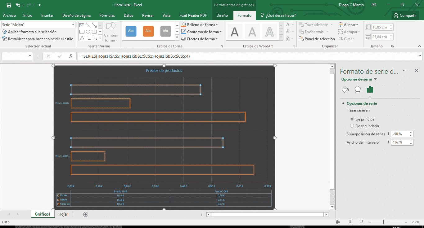 Aplicar formato a gráficos en Excel 02